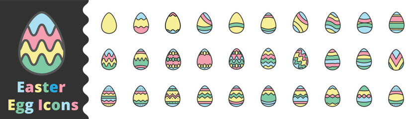 easter eggs icon, egg, decoration, celebration, chicken egg,Symbol Perfect Design Simple Set For Using In Web Site Logo App UI Infographics Report, Vector Illustration