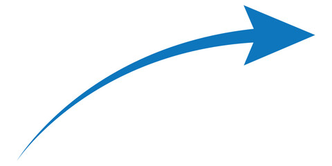 wavy curved Long arrow icon. long line arrow vector. flat style Arrow symbol. arrow on a white background. vector illustration.