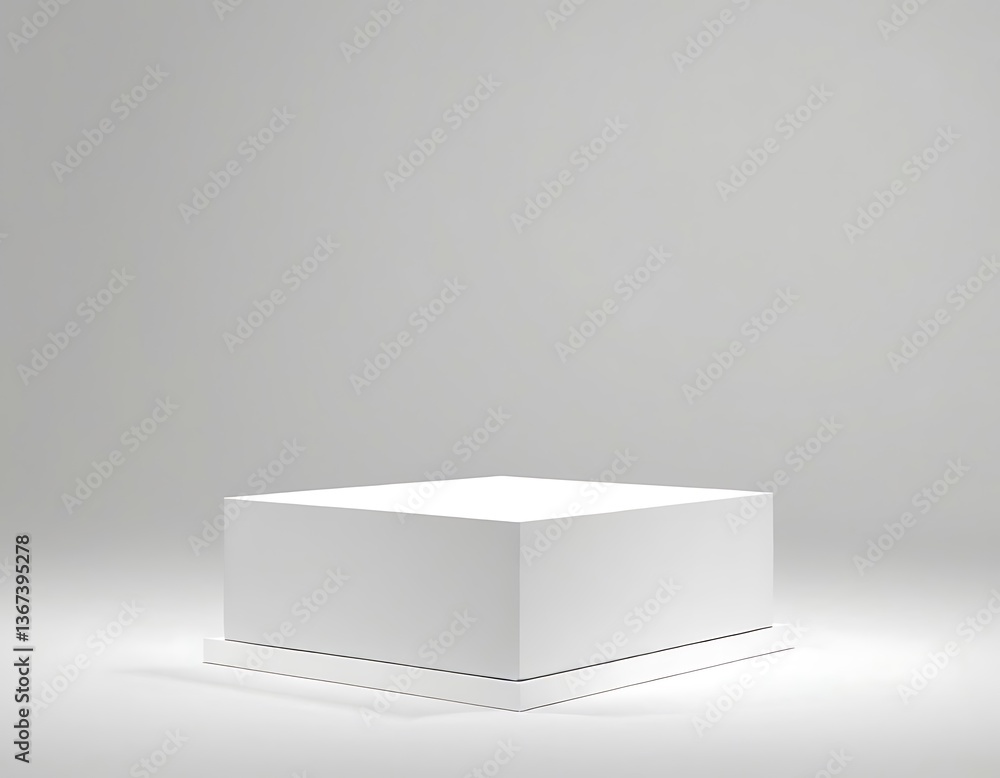 Poster white modern wood podium 3d background with empty product display stage minimal showcase platform mo