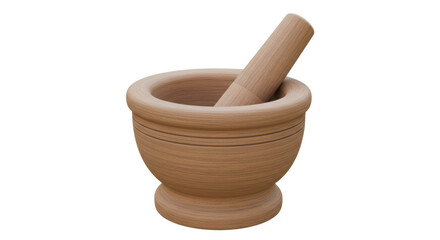 Isolated Mortar and Pestle for Grinding Ingredients