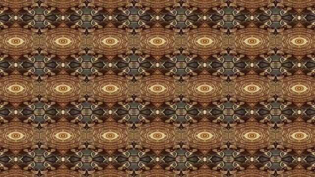 Ornate Golden Mandala Background with Intricate Geometric Symmetry