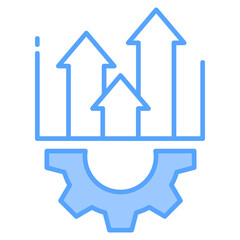 Improvement Blue Icon