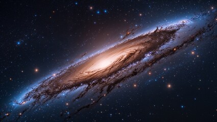 An otherworldly galaxy, pulsating with dazzling cyan and magenta tones, brimming with enigmatic, ethereal orbs of energy. This stunning image captures the essence of a celestial masterpiece, 