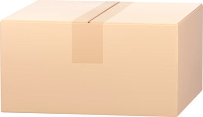 Closed Cardboard Box