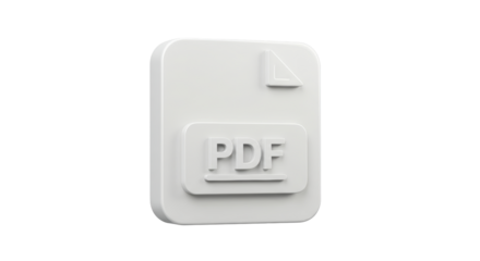 Isolated PDF Document Symbol