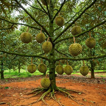 durian tree in the garden