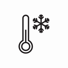 weather Temperature tool icon vector sign