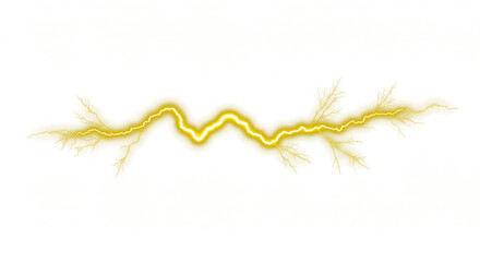 Yellow lightning bolt, Lightning, electric lightning bolt strike, lightning bolt strike set. Thunderstorm or light effect on PNG and White Background