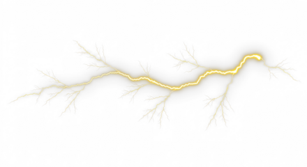 Yellow lightning bolt, Lightning, electric lightning bolt strike, lightning bolt strike set. Thunderstorm or light effect on PNG and White Background