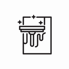 Clean sink icon vector sign