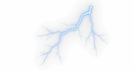 Blue lightning bolt, Lightning, electric lightning bolt strike, lightning bolt strike set. Thunderstorm or light effect on PNG and White Background