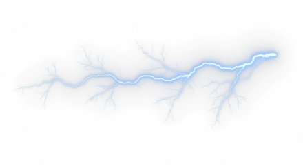 Blue lightning bolt, Lightning, electric lightning bolt strike, lightning bolt strike set. Thunderstorm or light effect on PNG and White Background