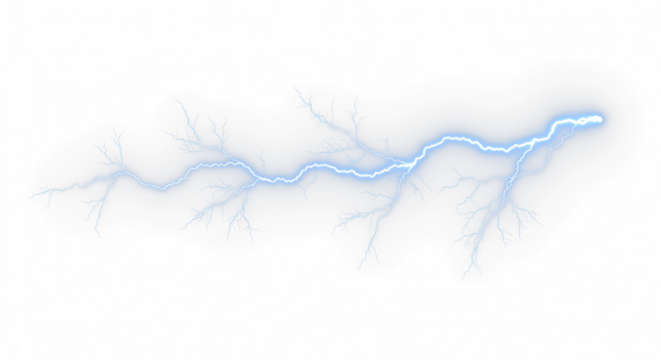 Blue lightning bolt, Lightning, electric lightning bolt strike, lightning bolt strike set. Thunderstorm or light effect on PNG and White Background