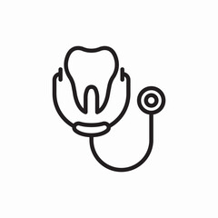 dental examination icon vector sign