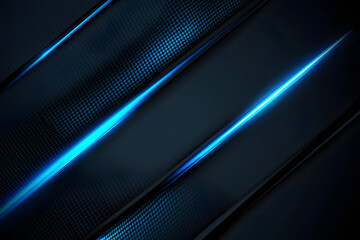 Black background with blue neon light