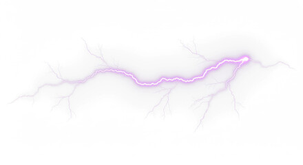 Purple and Pink lightning bolt, Lightning, electric lightning bolt strike, lightning bolt strike set. Thunderstorm or light effect on PNG and White Background