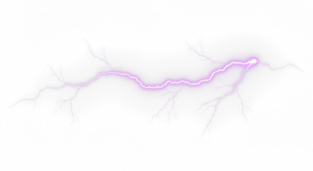Purple and Pink lightning bolt, Lightning, electric lightning bolt strike, lightning bolt strike set. Thunderstorm or light effect on PNG and White Background