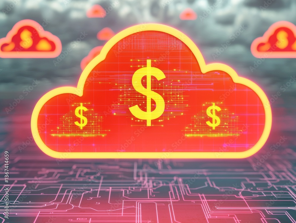 Aufkleber exploring cloud computing in financial technology a new era of business innovation and growth