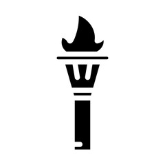 torch solid icon