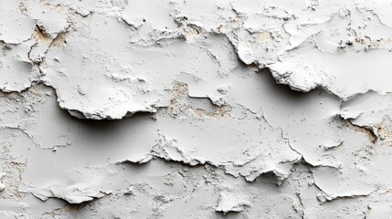 Obraz premium rough white raw concrete plaster with surface voids small holes texture grunge abstract background