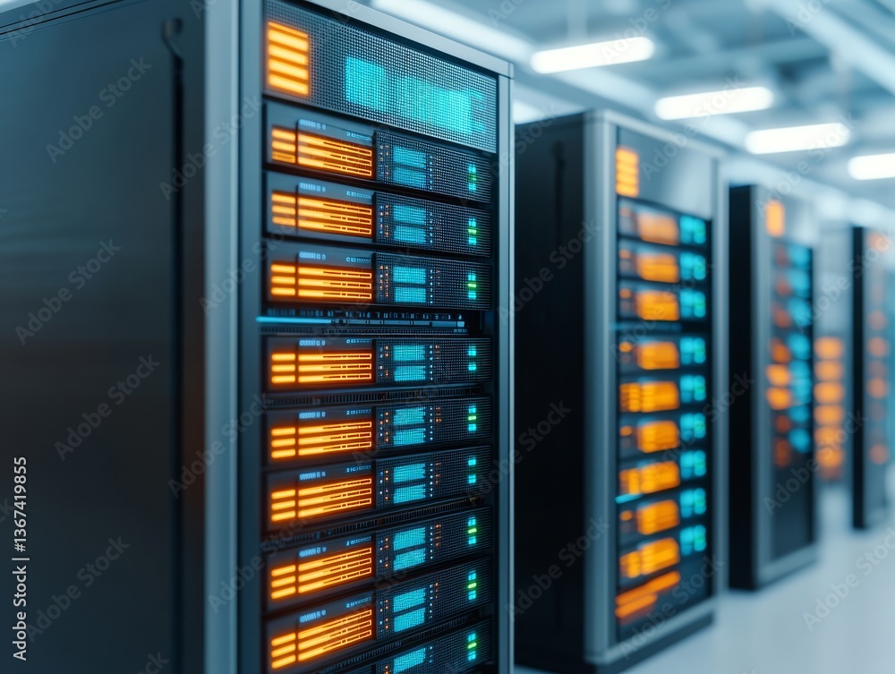 Poster high performance data center services modern facility technology infrastructure controlled environme