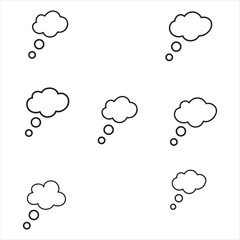 Cloud computing speech bubble icon illustration. cloud icon. cloud silhouette vector illustration. cloud logo.