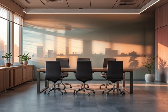 Soft Office Background with Blurry Visuals and Cozy Color Palette