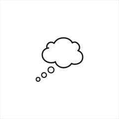 Cloud computing speech bubble icon illustration. cloud icon. cloud silhouette vector illustration. cloud logo.