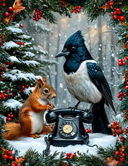 the squirrel and the magpie