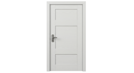 Isolated White Door Design