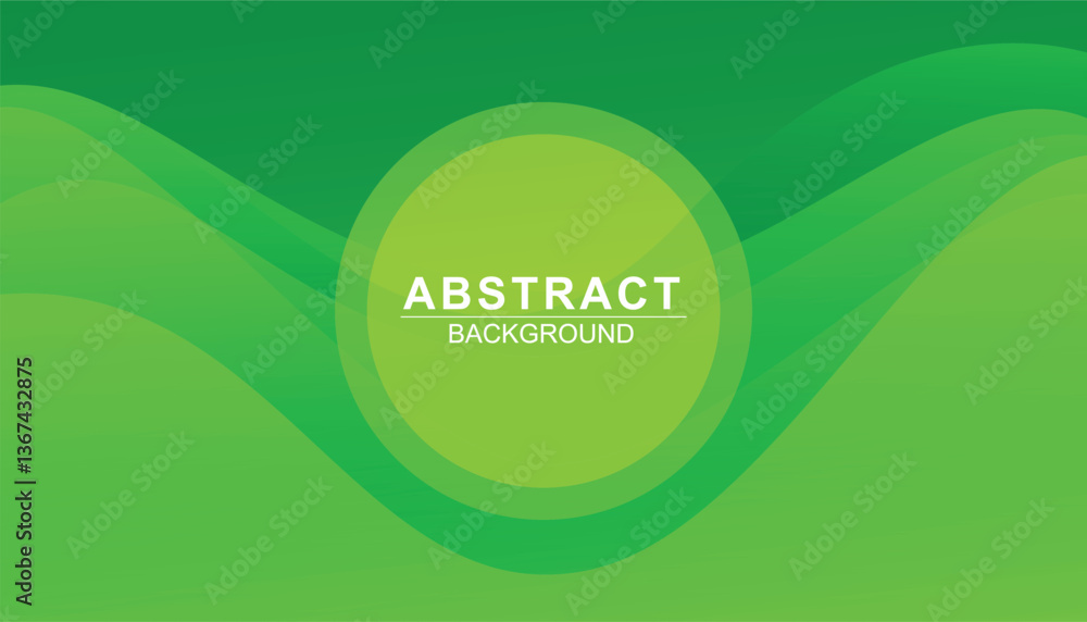 Leinwandbilder Abstract green wave background. fluid shapes composition. wave elements with fluid gradient shapes. green background