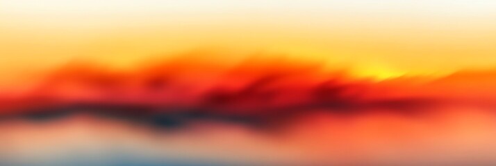 Fototapeta premium Abstract Colorful Sunset Sky with Clouds and Horizon Background Image