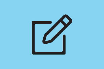 Write Icon Vector Modern And Minimalist