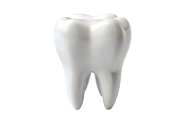 3D tooth Isolated on transparent background