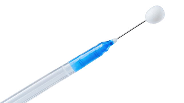 syringe isolated on white background