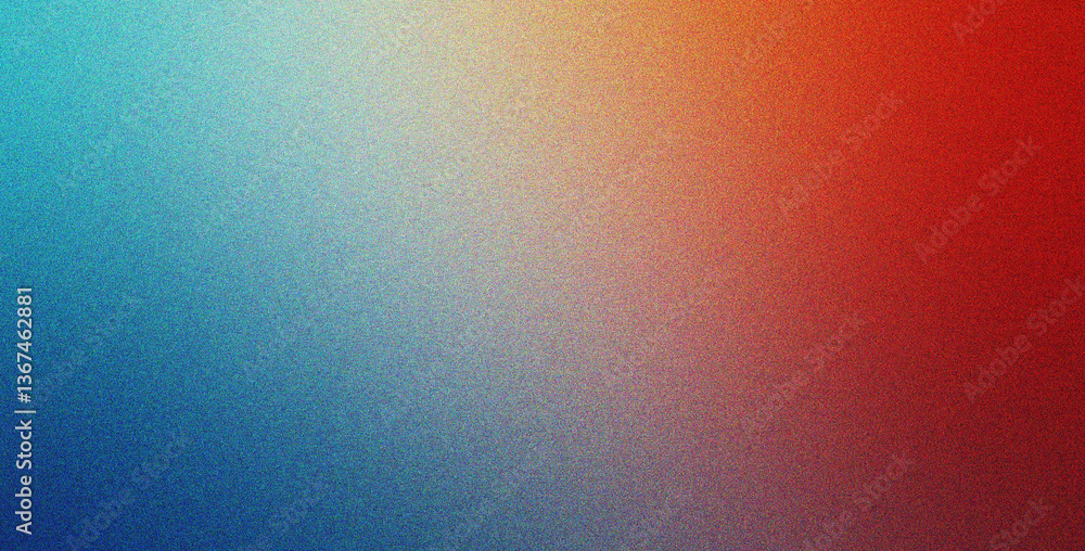 Aufkleber red cyan white gradient background featuring effect and soft with noise texture, blur, high quality 