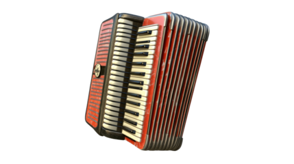 accordion isolated on white background