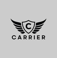 C monogram logo with vector template design