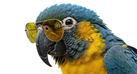 Isolated Cool Parrot With Glasses © Niklas