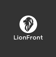 Lion vector logo and monogram design concept