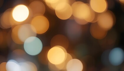 Abstract Nighttime Bokeh Lights with a Soft, Glowing Effect