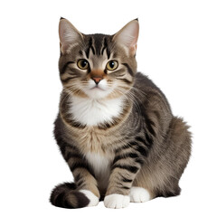 Obraz premium Adorable Maine Coon and British Shorthair Cats Sitting Together in a Cute Portrait