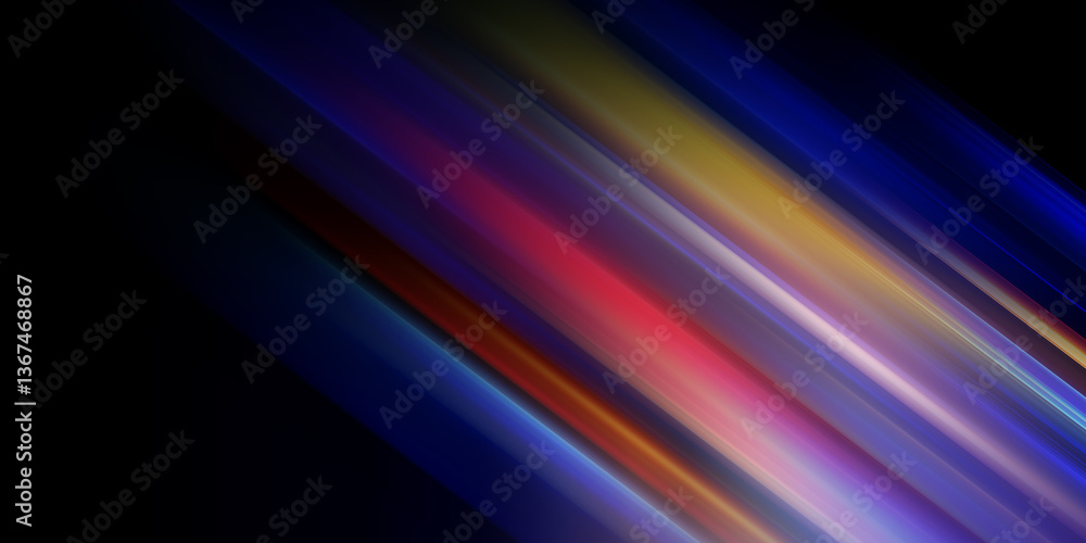 Poster rainbow background with colorful stripes, vibrant color gradients, and abstract patterns for design 