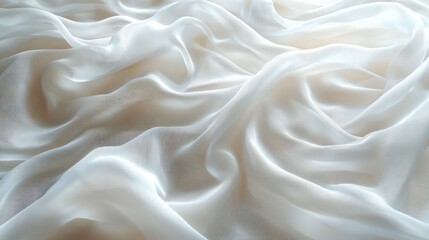 Obraz premium white crumpled translucent plastic texture abstract background