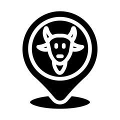 goat location solid icon