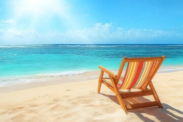 Obraz premium Lounge chair n the beach
