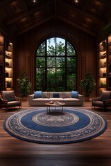 Obraz premium Library Room, Peaceful View