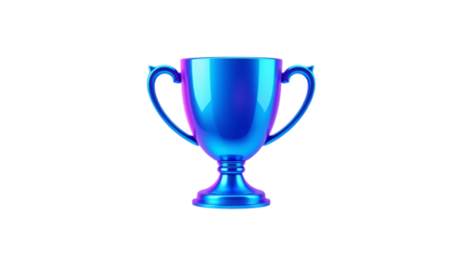 3D glossy gradient trophy icon png
