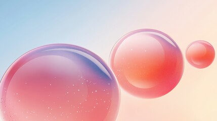 Abstract Colorful Gradient Bubbles