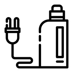 Obraz premium vape charging cut line icon